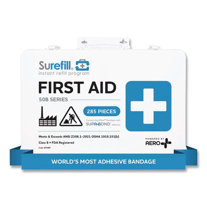 50 Series ANSI B First Aid Kit - Metal Case, 50 Person, 285 Pieces