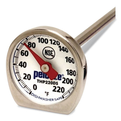 Dishwasher-Safe Industrial-Grade Analog Pocket Thermometer, 0F to 220F