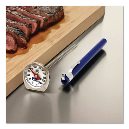 Dishwasher-Safe Industrial-Grade Analog Pocket Thermometer, 0F to 220F