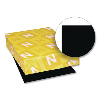 Color Paper, 24 lb Bond Weight, 8.5 x 11, Eclipse Black, 500/Ream