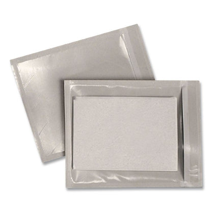 Self-Adhesive Packing List Envelope, Clear Front: Full-Size Window, 4.5 x 6, Clear, 1,000/Carton