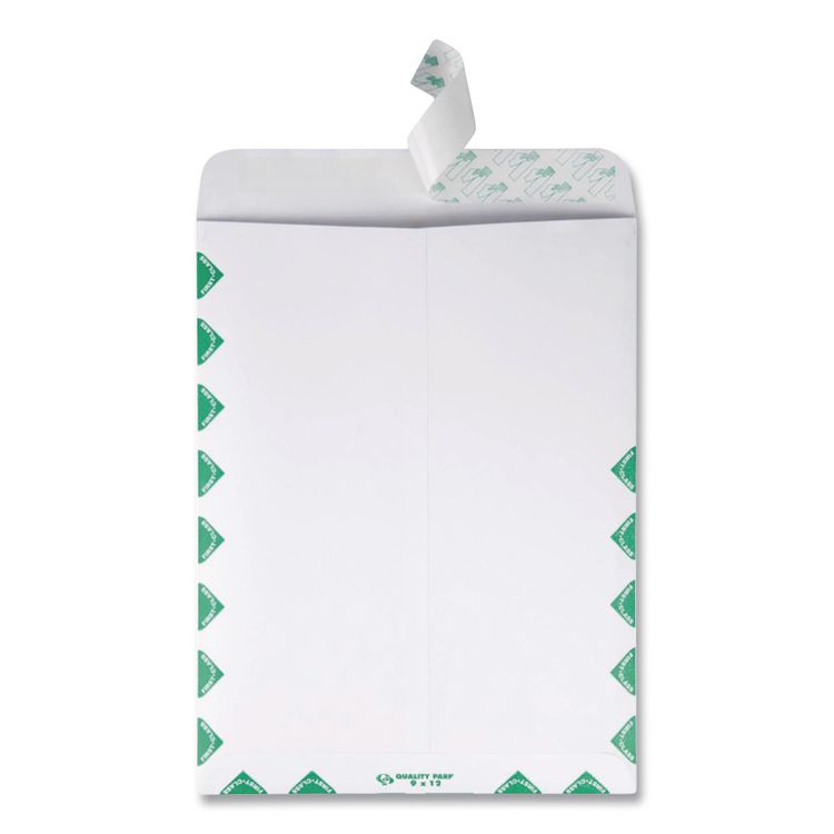 Lightweight 14 lb Tyvek Catalog Mailers, First Class, #12 1/2, Square Flap, Redi-Strip Closure, 9.5 x 12.5, White, 100/Box