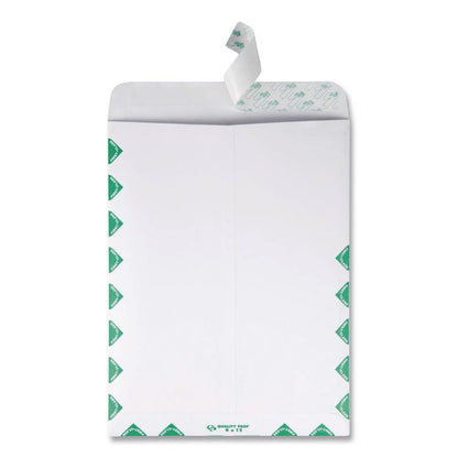 Lightweight 14 lb Tyvek Catalog Mailers, First Class, #12 1/2, Square Flap, Redi-Strip Closure, 9.5 x 12.5, White, 100/Box
