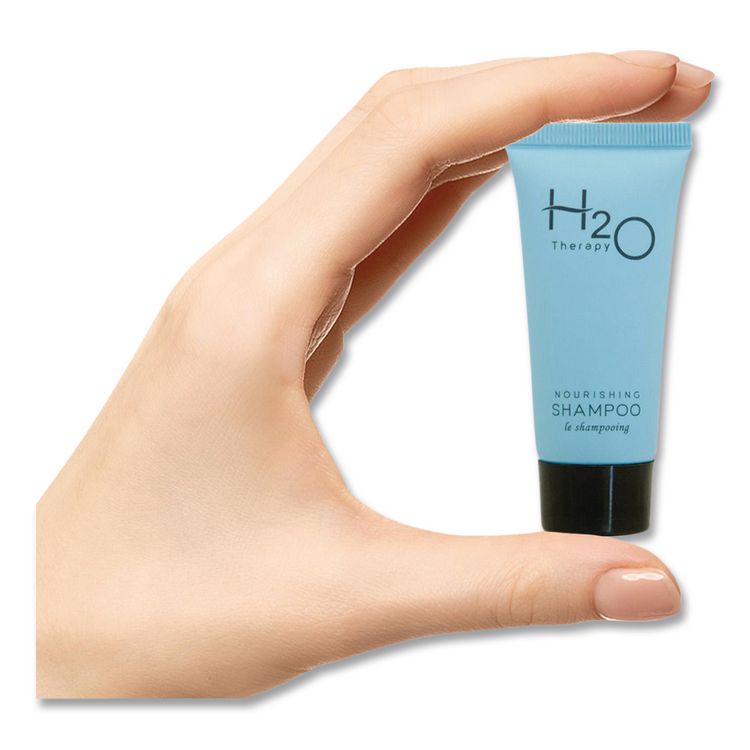 H2O Therapy Shampoo Single Use, White Tea and Lemongrass Scent, 0.85 oz Tube, 300/Carton
