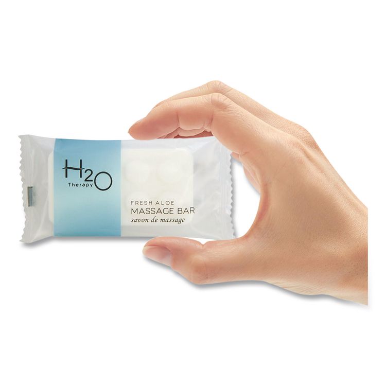 H2O Therapy Soaps, White Tea and Lemongrass Scent, 1.1 oz Bar, 400/Carton