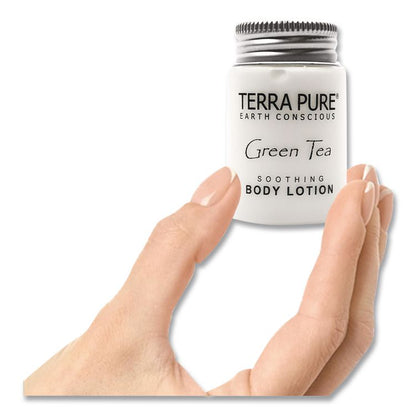 Terra Pure Body Lotion Jam Jar, 1 oz Jar, Green Tea and Lemongrass Scent, 300/Carton