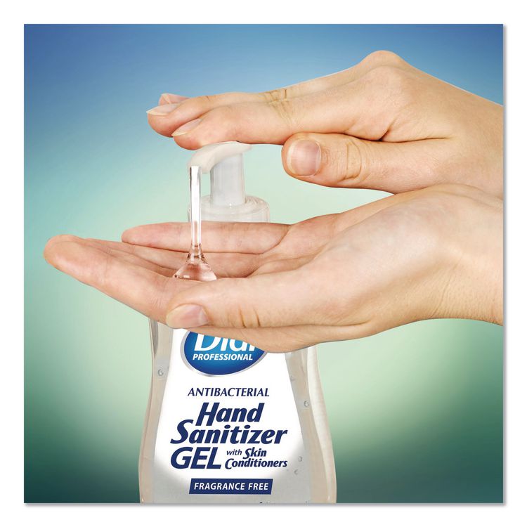 Gel Antibacterial Hand Sanitizer, 11 oz Pump Bottle, Fragrance-Free