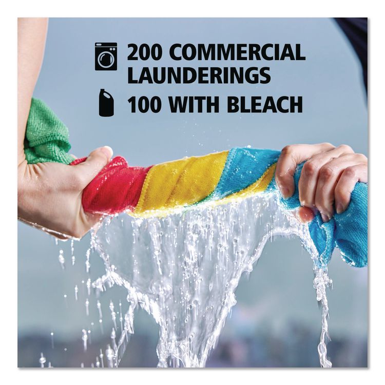 Microfiber Cleaning Cloths, 12 x 12, Green, 24/Pack