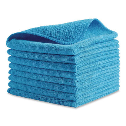Microfiber Cleaning Cloths, 12 x 12, Blue, 24/Pack