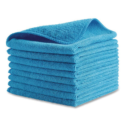Microfiber Cleaning Cloths, 16 x 16, Blue, 24/Pack