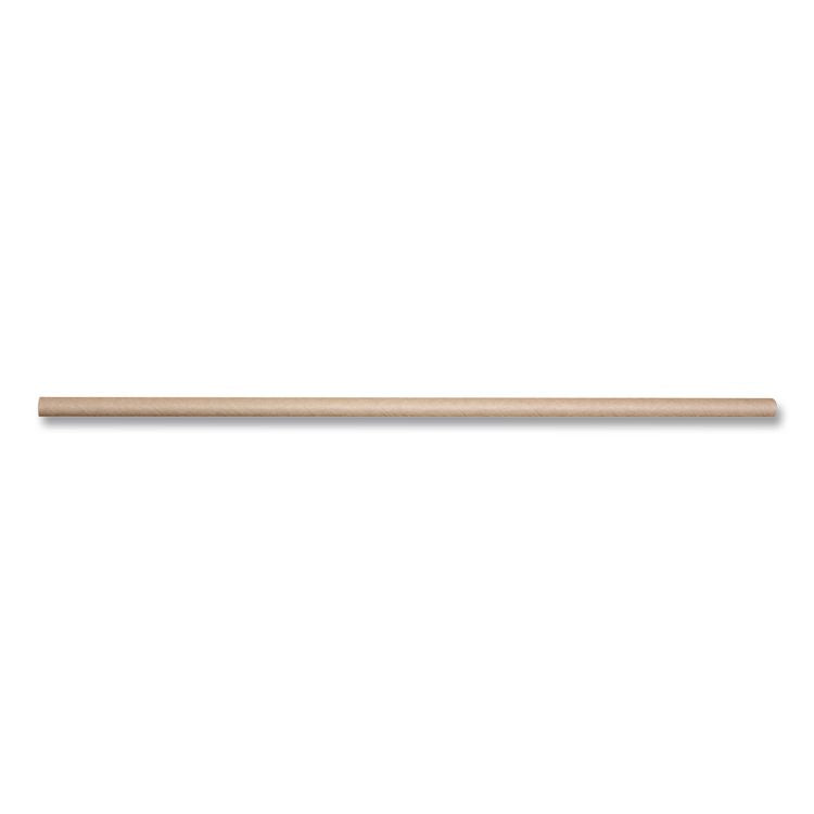 Sustainable Kraft Paper Straws, 8", 6,000/Carton