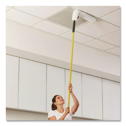 HYGEN Quick-Connect Microfiber Dusting Wand Sleeve, White, 6/Carton