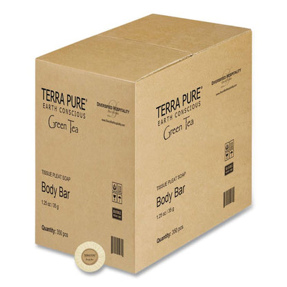 Terra Pure Cleansing Bar, Green Tea Lemongrass, 1.25 oz, 350/Carton