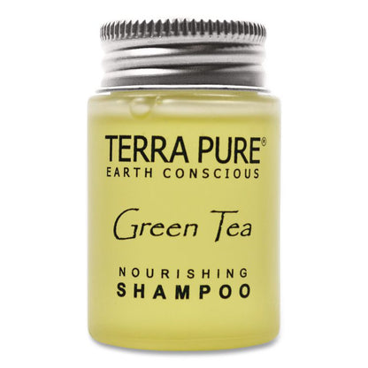 Terra Pure Shampoo Jam Jar, Green Tea Lemongrass Scent, 1 oz Jar, 300/Carton