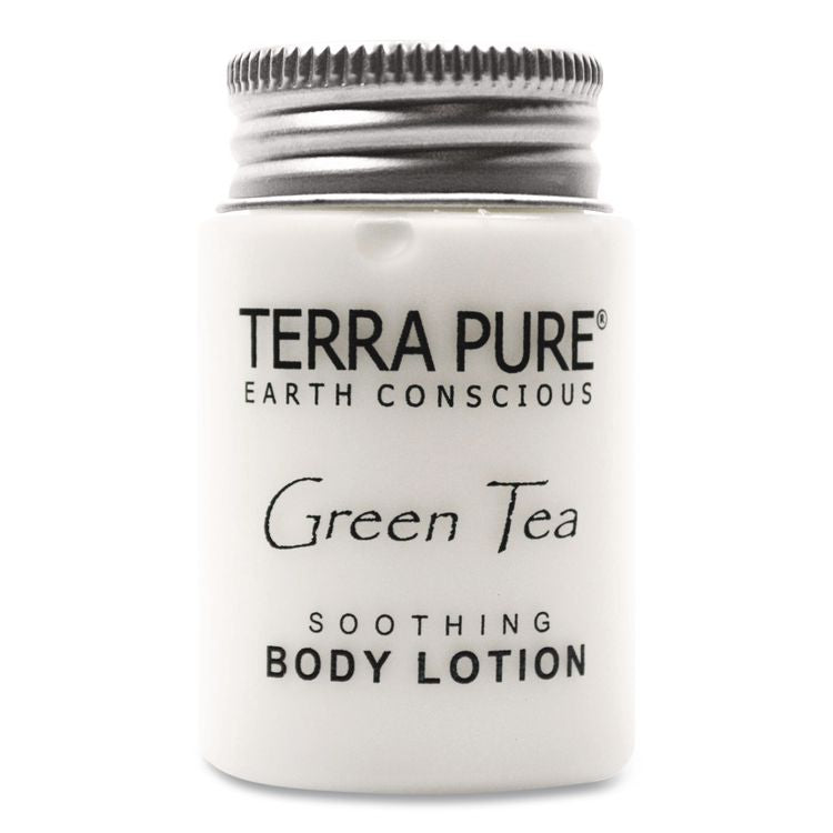 Terra Pure Body Lotion Jam Jar, 1 oz Jar, Green Tea and Lemongrass Scent, 300/Carton