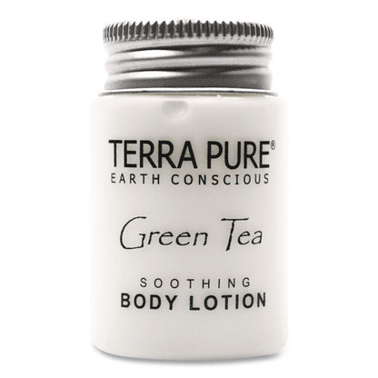 Terra Pure Body Lotion Jam Jar, 1 oz Jar, Green Tea and Lemongrass Scent, 300/Carton