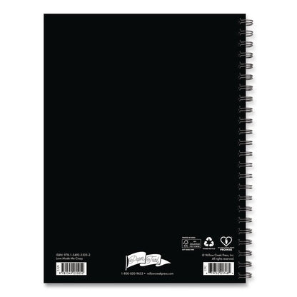 Love Made Me Crazy Undated Journal, Medium/College Rule, Black/White/Red Cover, (80) 8 x 6 Sheets