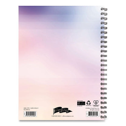 No Defense Undated Journal, Medium/College Rule, Pastel Multicolor Cover, (80) 8 x 6 Sheets