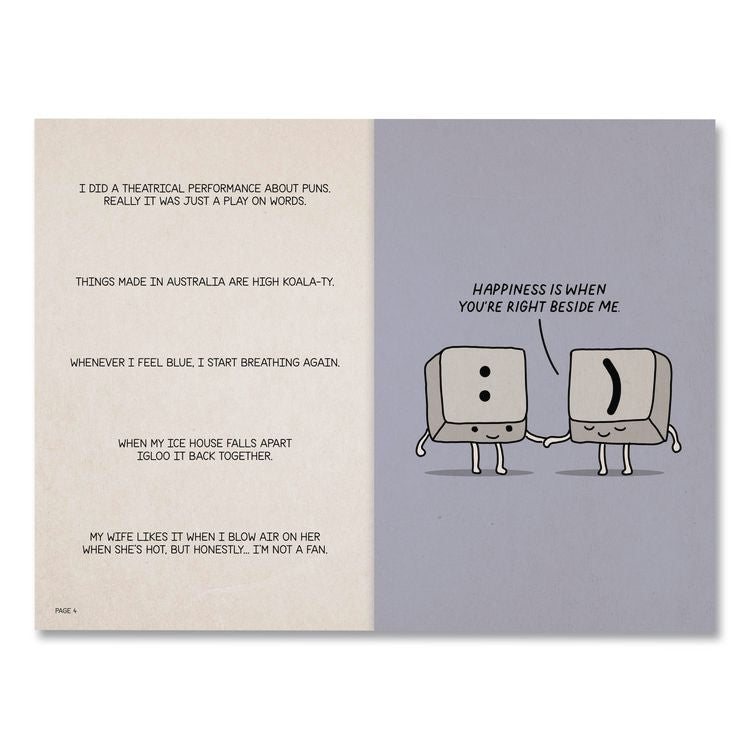 The Book of Puns Softcover Book, Paperback, 112 Pages