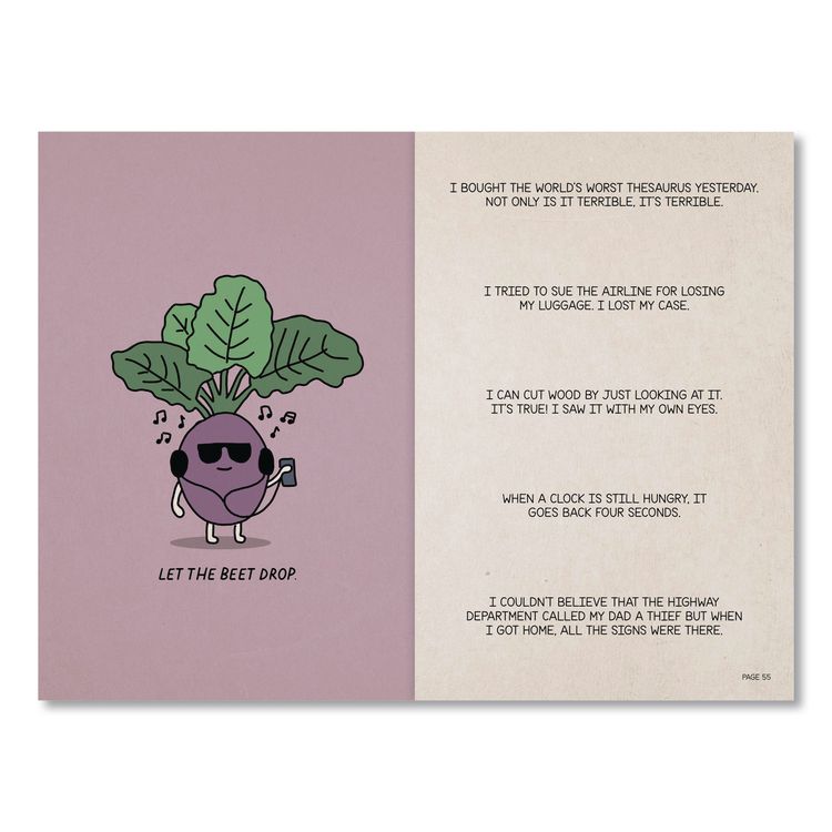 The Book of Puns Softcover Book, Paperback, 112 Pages