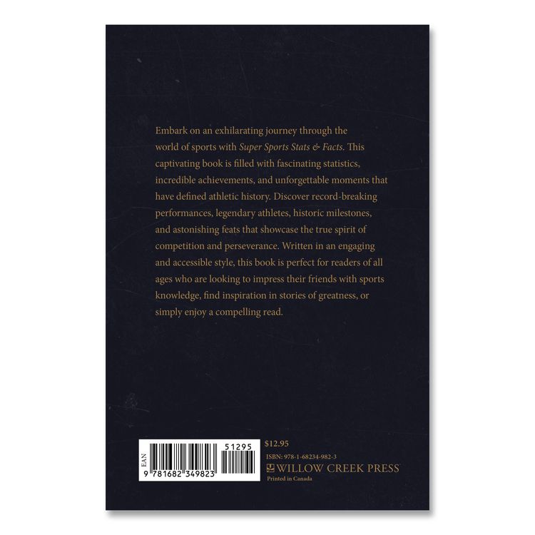 Super Sports Stats and Facts Softcover Book, Paperback, 112 Pages