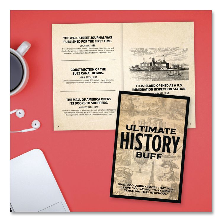 Ultimate History Buff Softcover Book, Paperback, 112 Pages