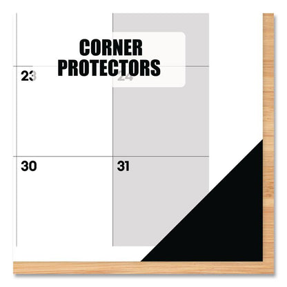 Basic Small Monthly Desk Pad Calendar, 17 x 12, White/Gray/Black Sheets, Black Headband/Corners, 12-Month (Jan to Dec) 2026