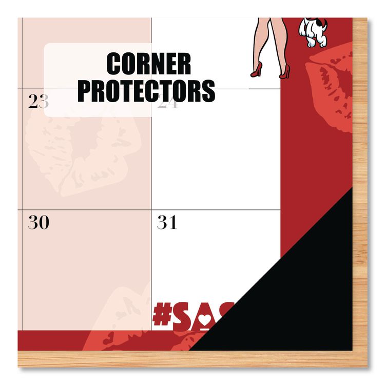 Betty Boop Small Monthly Desk Pad Calendar, 17 x 12, Red/White Sheets, Black Headband, Black Corners, 12-Month (Jan-Dec) 2026