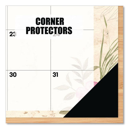 Botanical Garden Monthly Desk Pad Calendar, 17 x 12, Cream/Multicolor Sheets, Black Headband/Corners, 12-Month (Jan-Dec) 2026