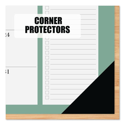 Urban Chic Small Monthly Desk Pad Calendar, 17 x 12, White Sheets, Black Headband/Corners, 12-Month (Jan to Dec): 2026