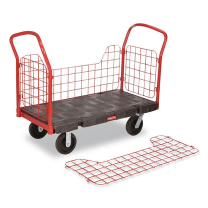 Side-Panel Platform Truck, 2,000 lb Capacity, 24.25 x 56 x 41.25, Black