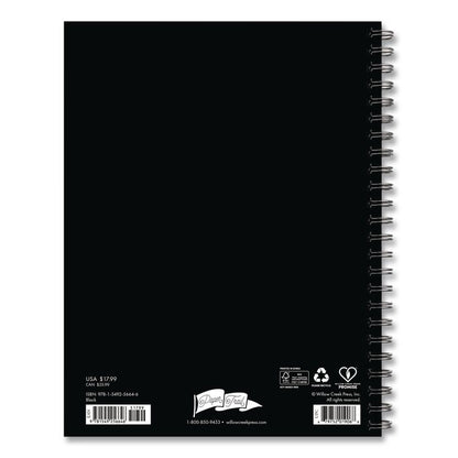Black Weekly/Monthly Planner, 8.5 x 6.5, Black Cover, 12-Month (Jan to Dec): 2026