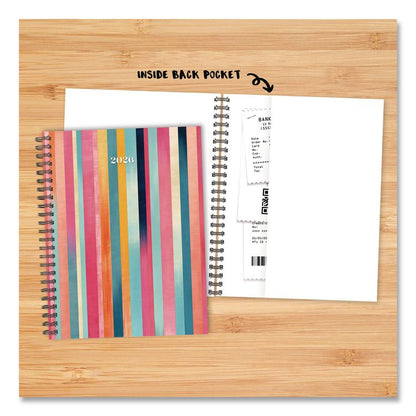 Happy Stripe Weekly/Monthly Planner, 8.5 x 6,5, Multicolor Cover, 12-Month (Jan to Dec): 2026