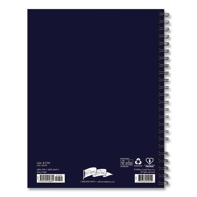 Starry Night Weekly/Monthly Planner, 8.5 x 6.5, Black/Gold Cover, 12-Month (Jan to Dec): 2026