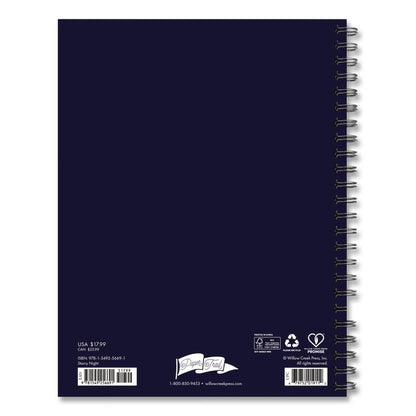 Starry Night Weekly/Monthly Planner, 8.5 x 6.5, Black/Gold Cover, 12-Month (Jan to Dec): 2026