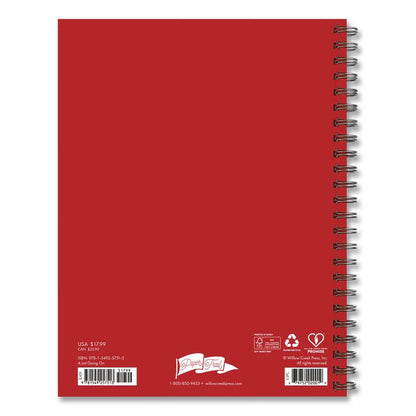 A Lot Going On Weekly/Monthly Planner, 8.5 x 6.5, White/Black/Red Cover, 12-Month (Jan to Dec): 2026