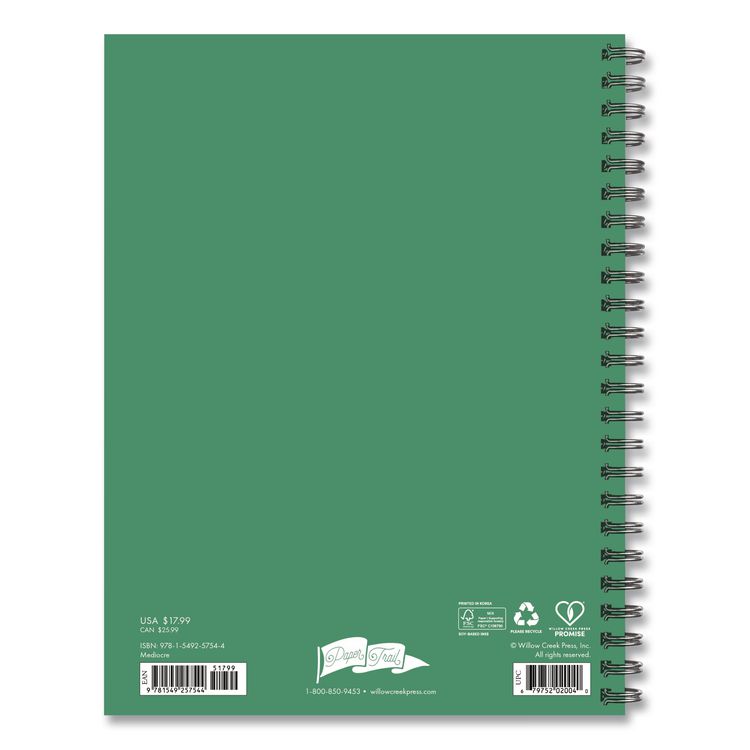 You Did Not Wake Up Today to Be Mediocre Weekly/Monthly Planner, 8.5 x 6.5, Green/Pink Cover, 12-Month (Jan to Dec): 2026