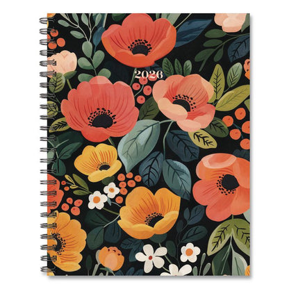 Poppy Plans Weekly/Monthly Planner, 11 x 8.5, Multicolor Cover, 12-Month (Jan to Dec): 2026