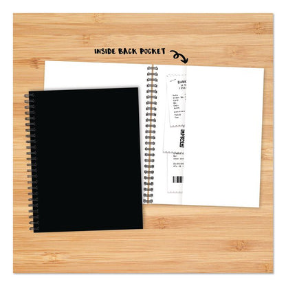 Black Weekly/Monthly Planner, 11 x 8.5, Black Cover, 12-Month (Jan to Dec): 2026