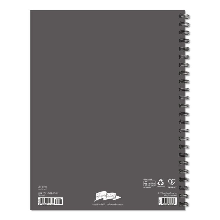Charcoal Weekly/Monthly Planner, 11 x 8.5, Charcoal Cover, 12-Month (Jan to Dec): 2026