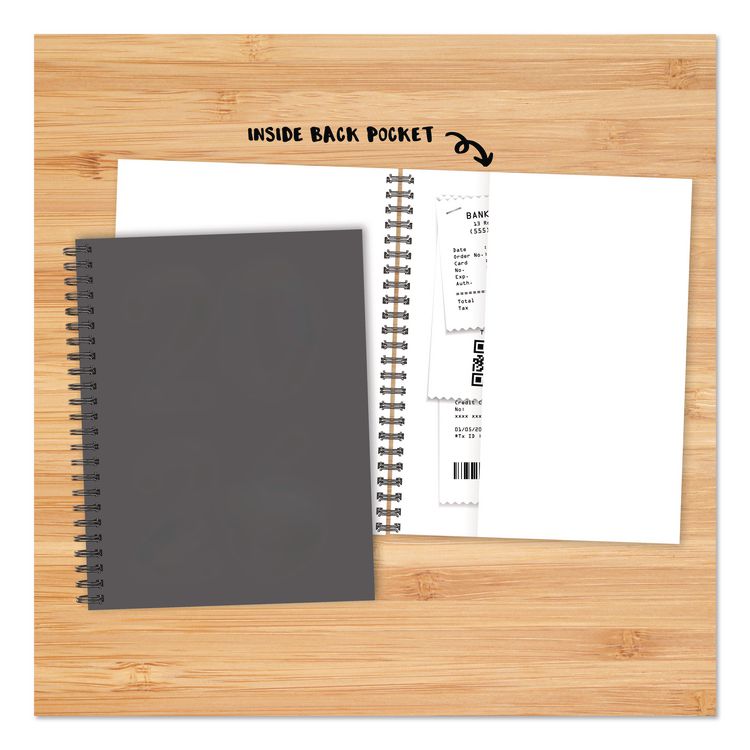 Charcoal Weekly/Monthly Planner, 11 x 8.5, Charcoal Cover, 12-Month (Jan to Dec): 2026