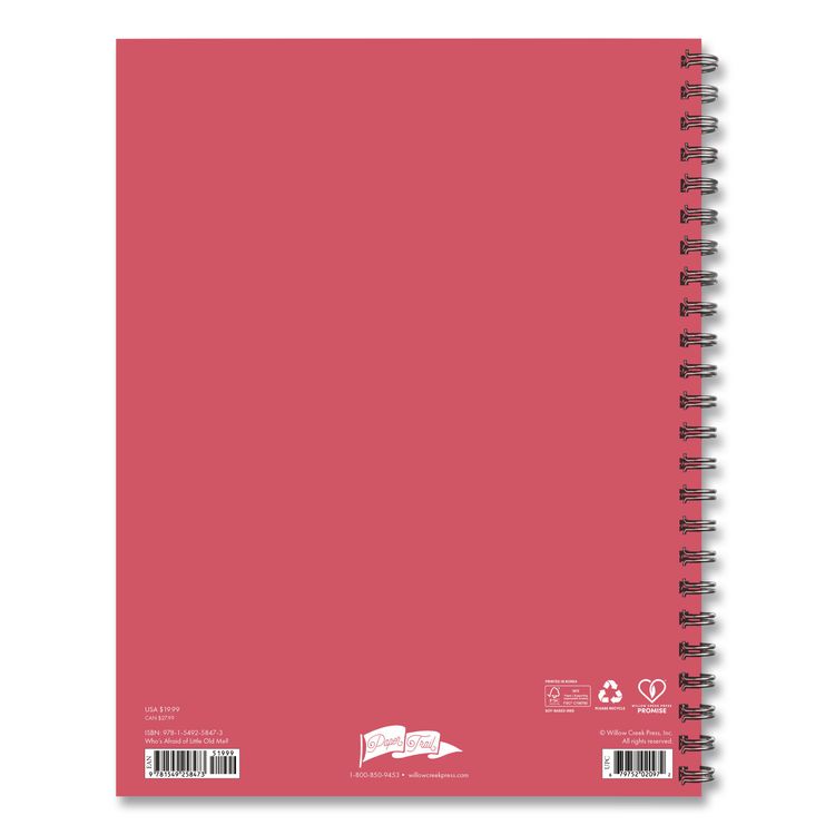 Who's Afraid of Little Old Me? Weekly/Monthly Planner, 11 x 8.5, Pink Cover, 12-Month (Jan to Dec): 2026