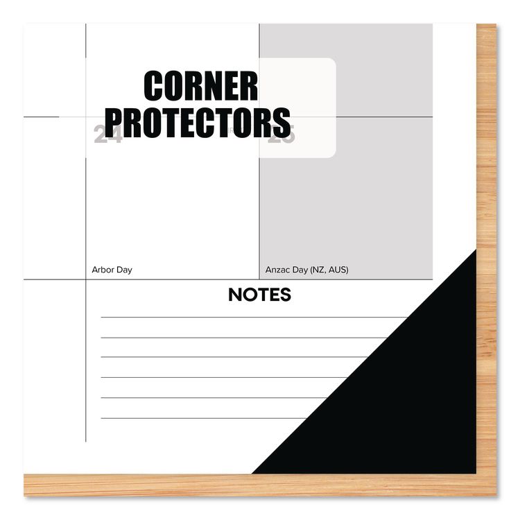 Basic Large Monthly Desk Pad Calendar, 22 x 17, White/Gray/Black Sheets, Black Headband/Corners, 12-Month (Jan to Dec) 2026