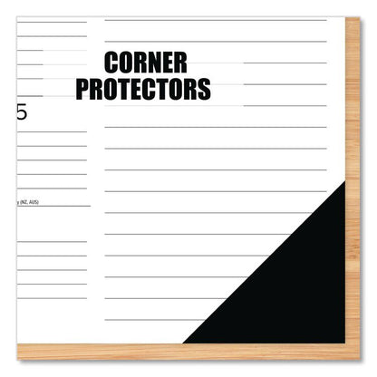 Black-and-White with Lines Large Monthly Desk Pad Calendar, 22 x 17, White Sheets, Black Corners, 12-Month (Jan to Dec): 2026