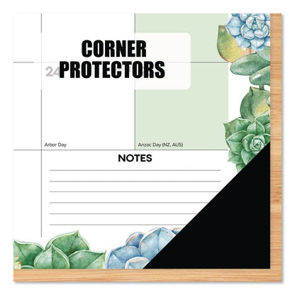 Succulents Large Monthly Desk Pad Calendar, 22 x 17, White/Multicolor Sheets, Black Headband/Corners, 12-Month (Jan-Dec) 2026