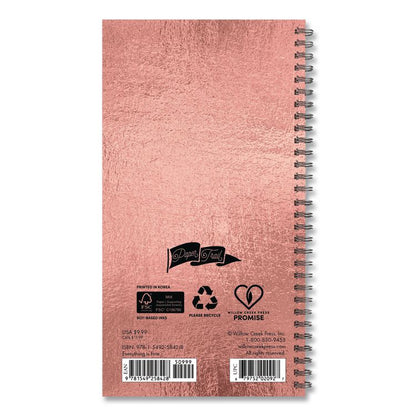 Everything is Fine (Trilingual) Weekly/Monthly Planner, 6.5 x 3.5, Rose Gold Cover, 12-Month (Jan to Dec): 2026