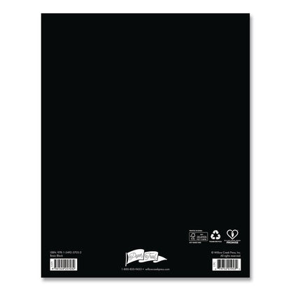 Basic Black Monthly Planner, 9.5 x 7.5, Black Cover, 12-Month (Jan to Dec): 2026