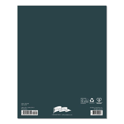 Floral Moon Monthly Planner, 9.5 x 7.5, Black Cover, 12-Month (Jan to Dec): 2026