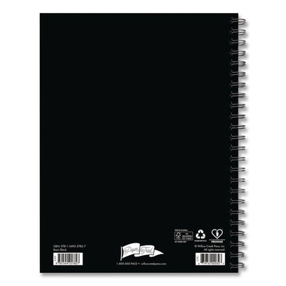 Basic Black Weekly/Monthly Planner, 8.5 x 6.5 Black Cover, 12-Month (Jan to Dec): 2026
