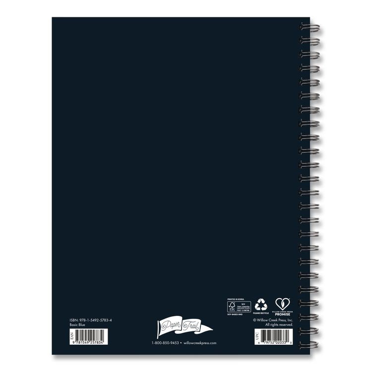 Basic Blue Weekly/Monthly Planner, 8.5 x 6.5, Blue Cover, 12-Month (Jan to Dec): 2026